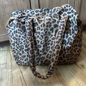 BAGGU Leopard Print Travel Bag